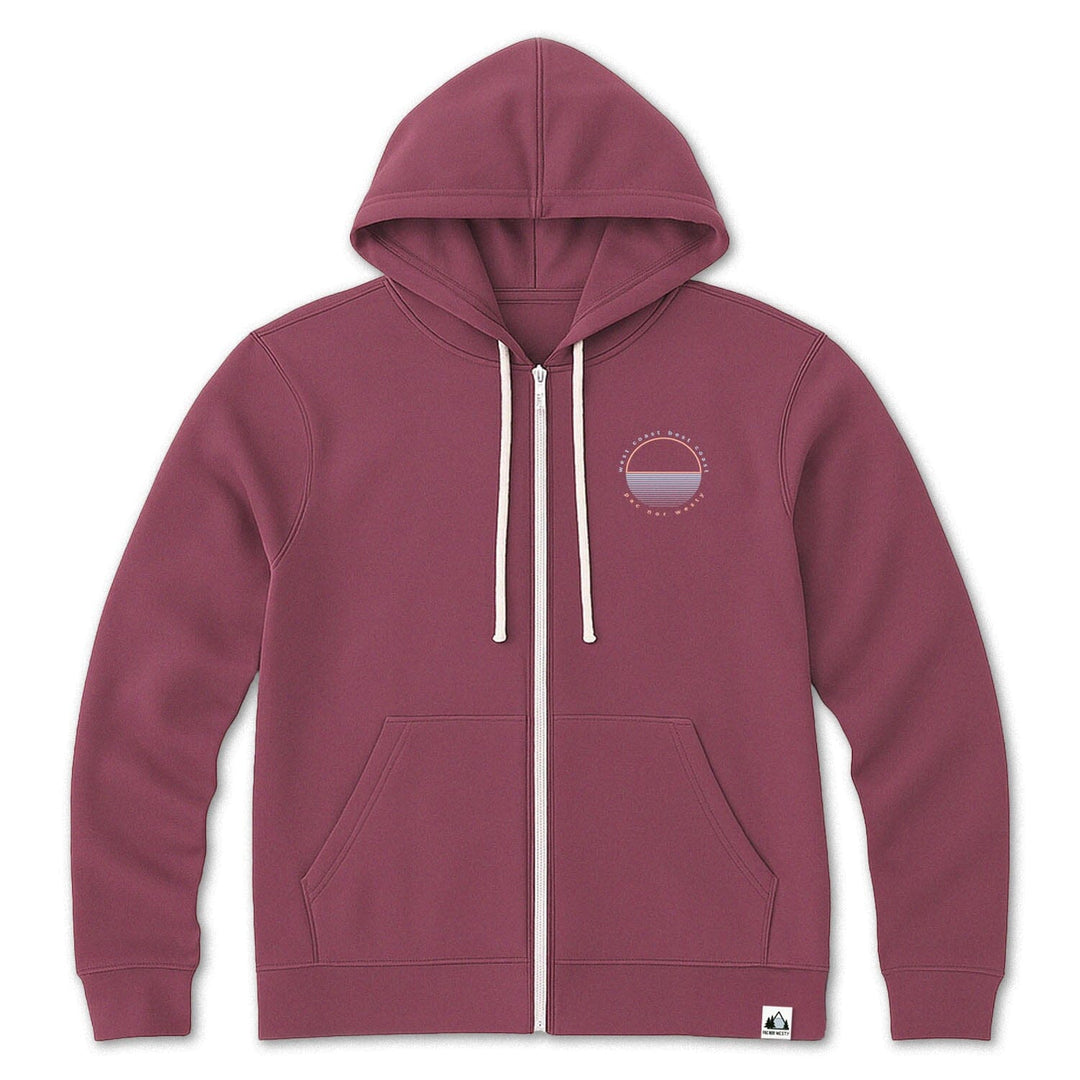 Best Coast Zip Hoodie - Salmon