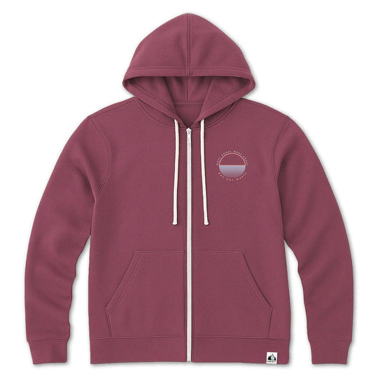 Best Coast Zip Hoodie - Salmon