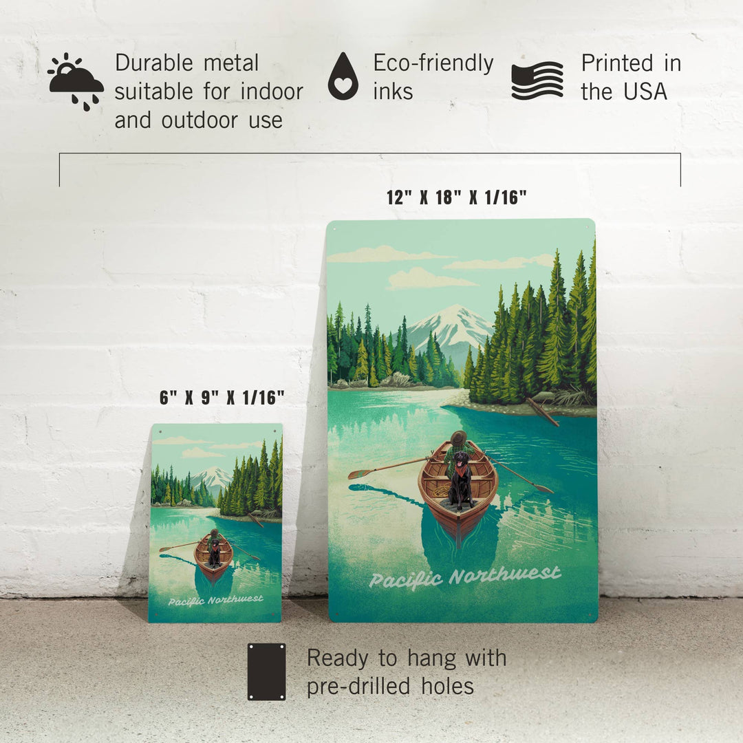 PNW Boating 12x18 Metal Sign