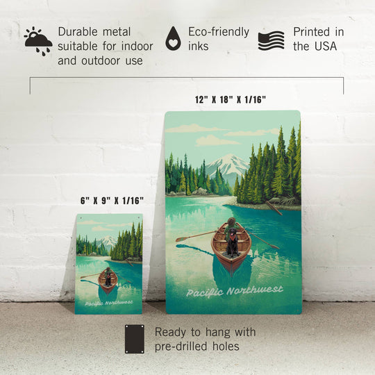 PNW Boating 12x18 Metal Sign