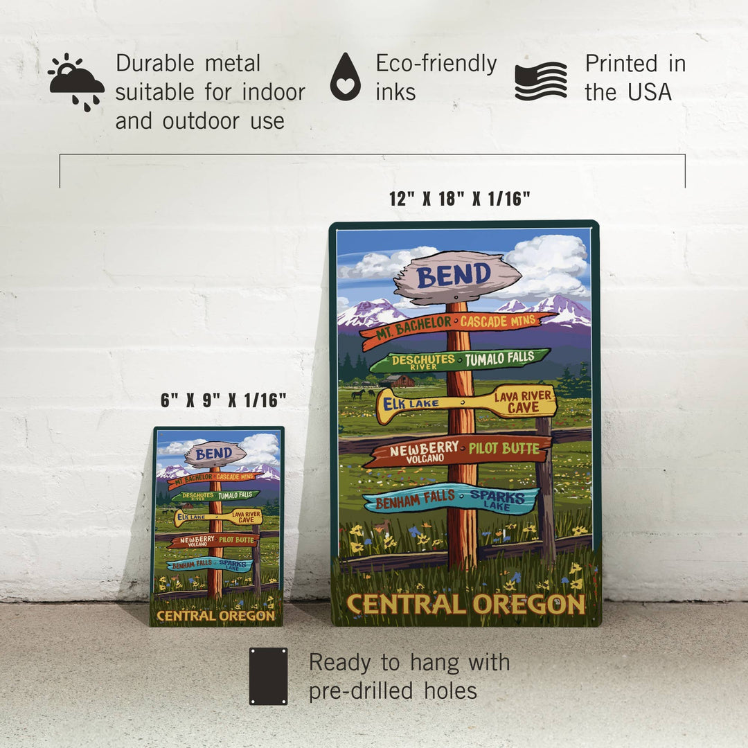 Destination Signpost 12x18 Metal Sign