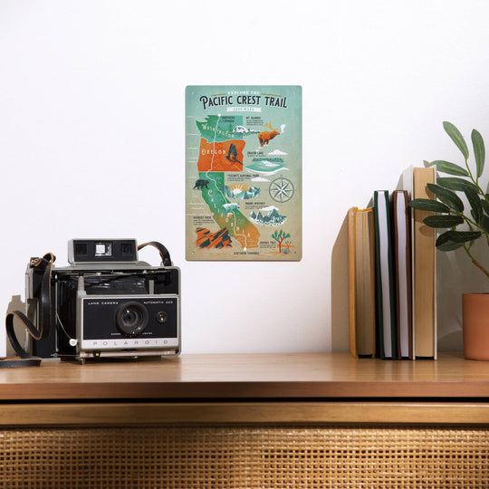 Explore the Pacific Crest Trail 12x18 Metal Sign