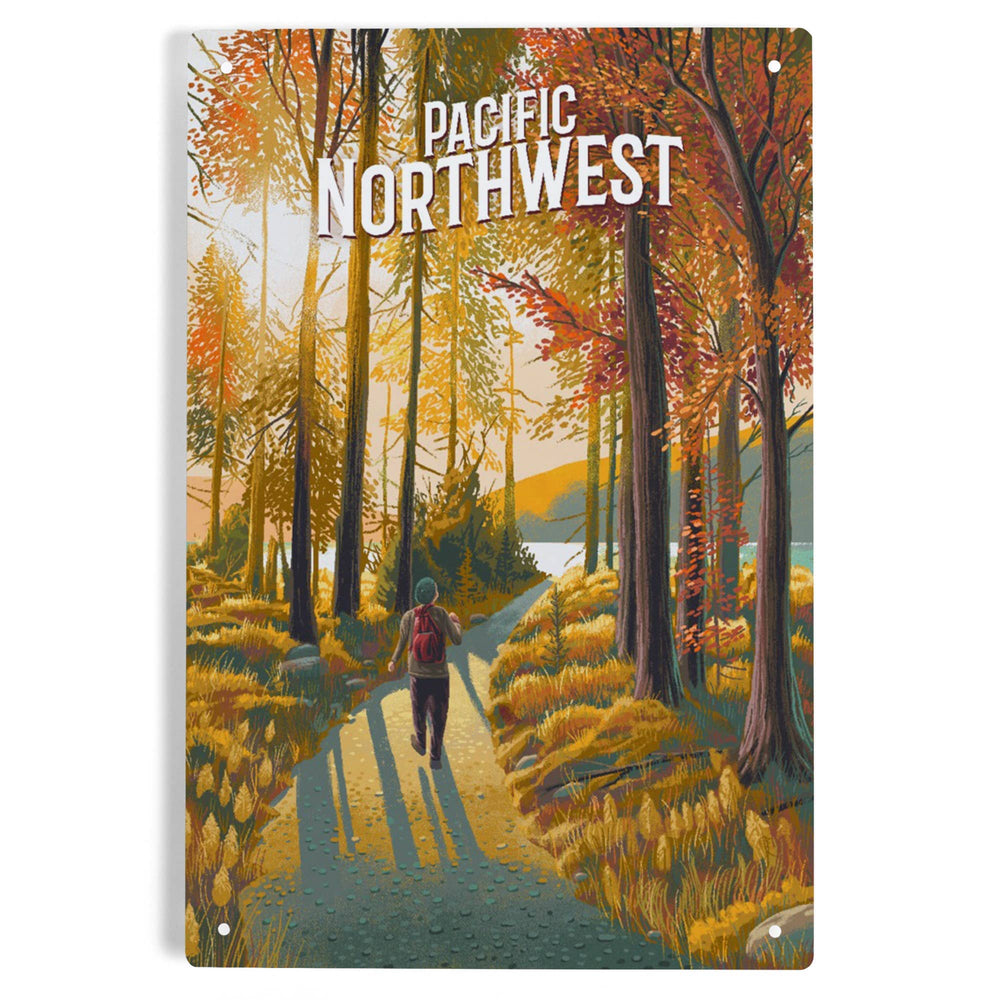 Walk In The Woods 12x18 Metal Sign