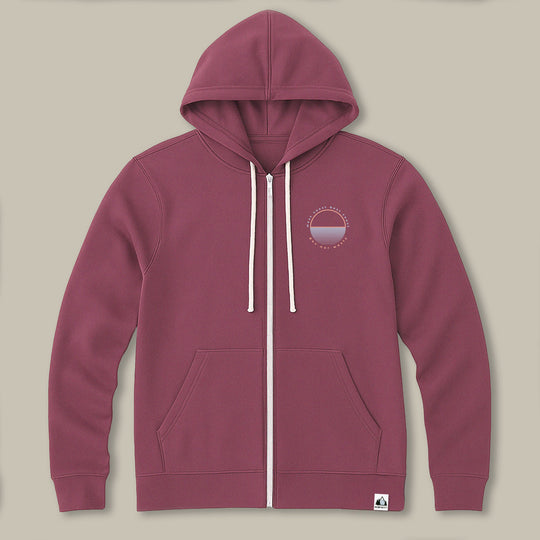 Best Coast Zip Hoodie - Salmon