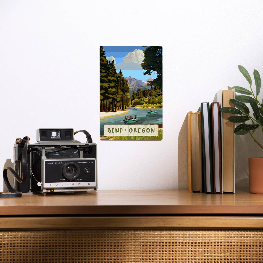 River Rafting 12x18 Metal Sign