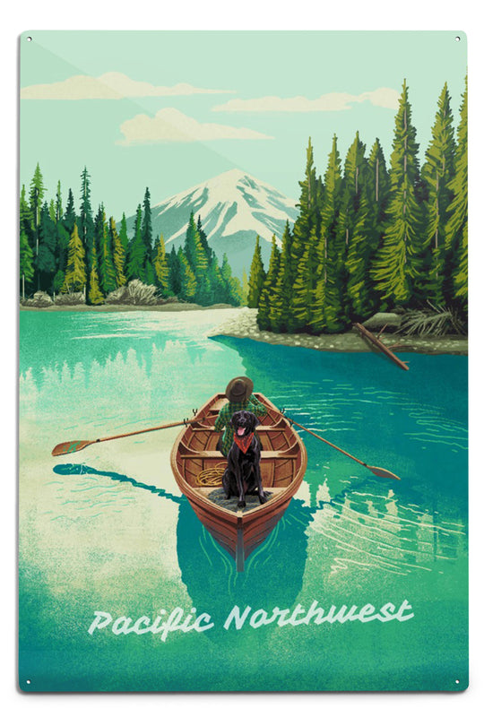 PNW Boating 12x18 Metal Sign