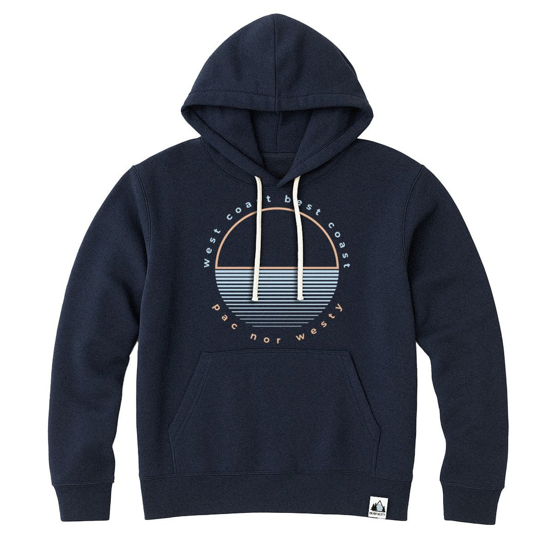 PNW Best Coast Hoodie - Midnight Blue - Pac Nor Westy - 