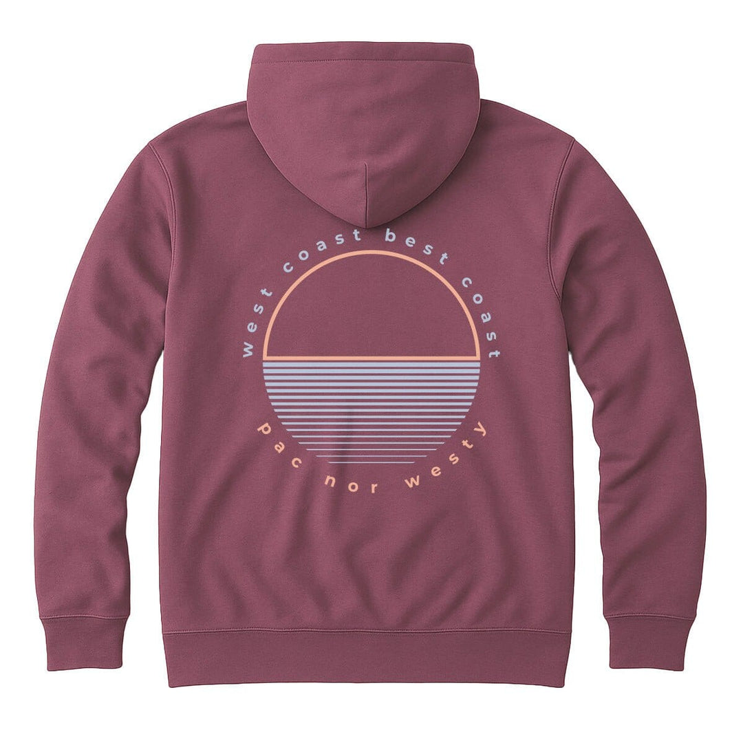 PNW Best Coast Zip Hoodie - Salmon - Pac Nor Westy - 