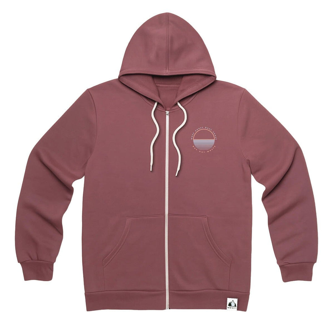 PNW Best Coast Zip Hoodie - Salmon - Pac Nor Westy - 