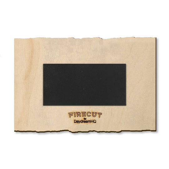 PNW Bigfoot Skier - Wood Postcard & Magnets - Custom Namedrop: Postcard - Pac Nor Westy - 