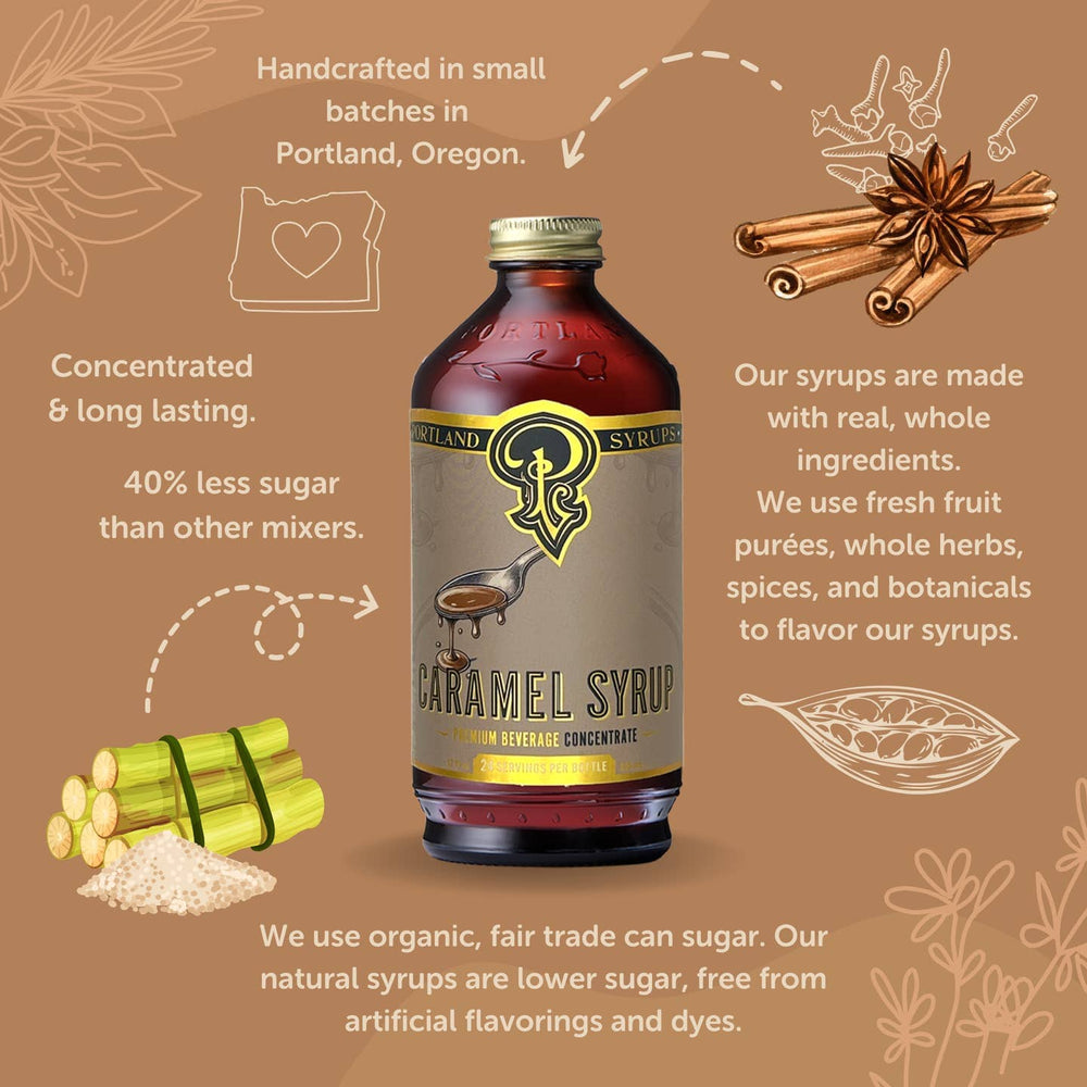 PNW Caramel Syrup - 3.4 oz - Pac Nor Westy - 