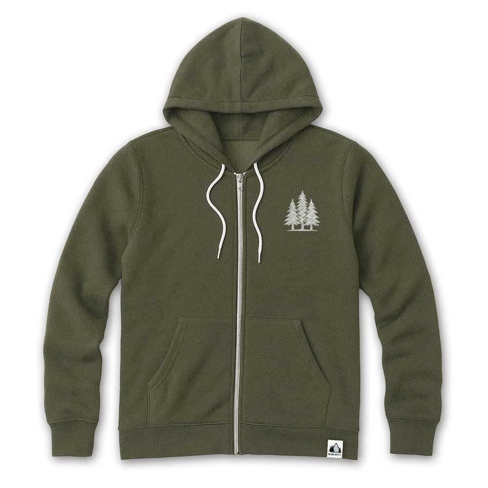 PNW Evergreen State of Mind Zip Hoodie - Pac Nor Westy - 