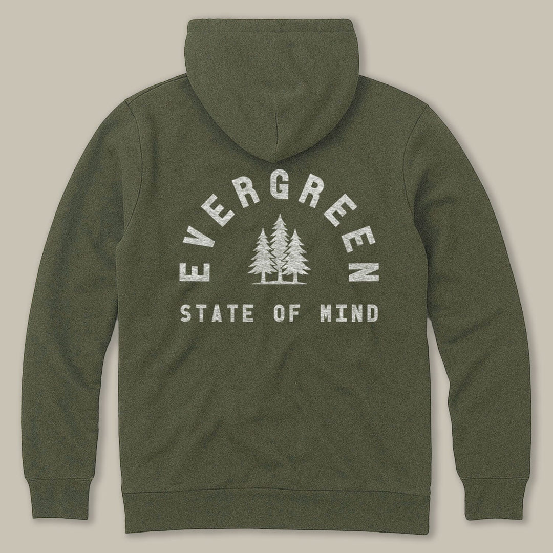 PNW Evergreen State of Mind Zip Hoodie - Pac Nor Westy - 