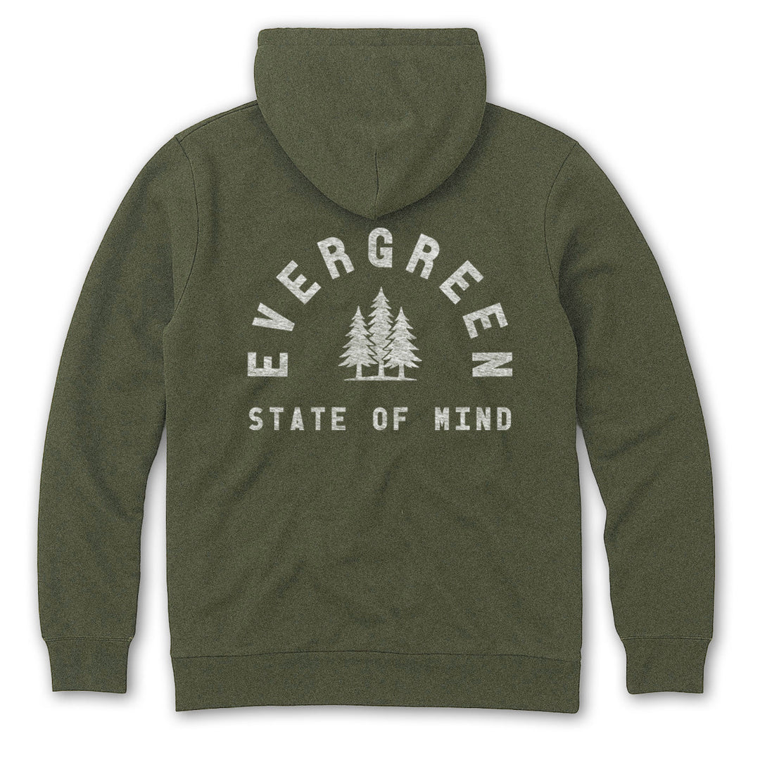 PNW Evergreen State of Mind Zip Hoodie - Pac Nor Westy - 