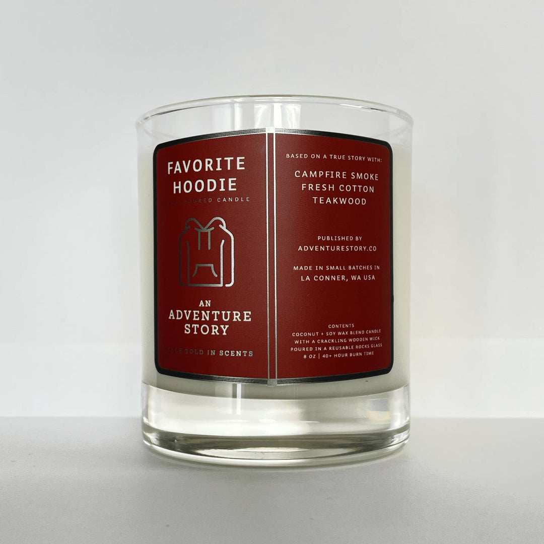 PNW Favorite Hoodie Rocks Glass Candle - Pac Nor Westy - 