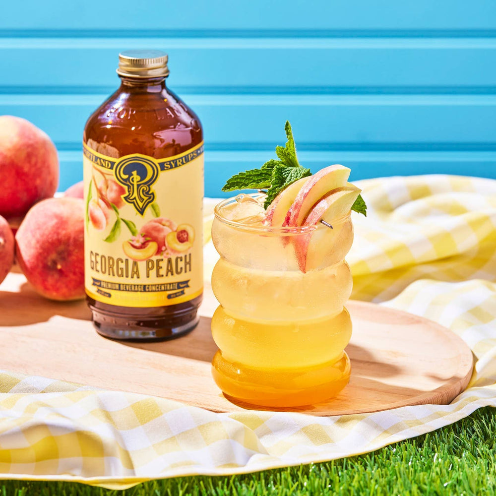 PNW Georgia Peach Syrup - 12 oz - Pac Nor Westy - 