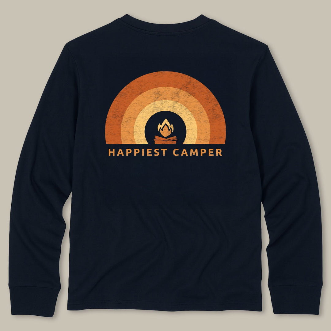 PNW Happiest Camper Long Sleeve Tee - Pac Nor Westy - 