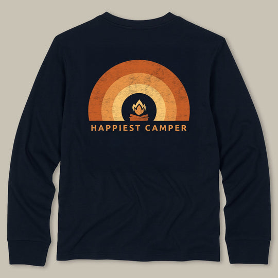 PNW Happiest Camper Long Sleeve Tee - Pac Nor Westy - 