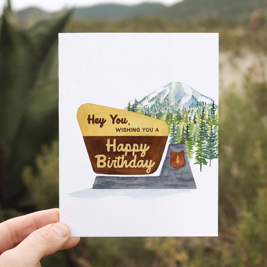 PNW Hey You! National Park Birthday Card - Pac Nor Westy - 