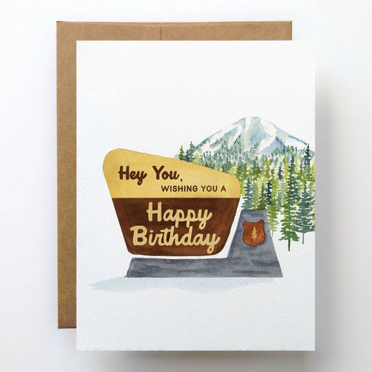 PNW Hey You! National Park Birthday Card - Pac Nor Westy - 
