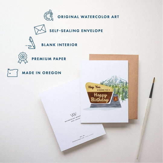 PNW Hey You! National Park Birthday Card - Pac Nor Westy - 