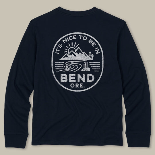 PNW It's Nice To Be in Bend Long Sleeve Tee - Pac Nor Westy - 