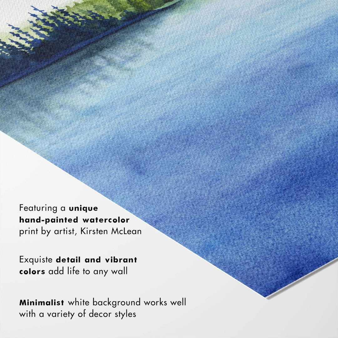 PNW Kayak Escape | Watercolor Art Print: 11"x14" - Pac Nor Westy - 