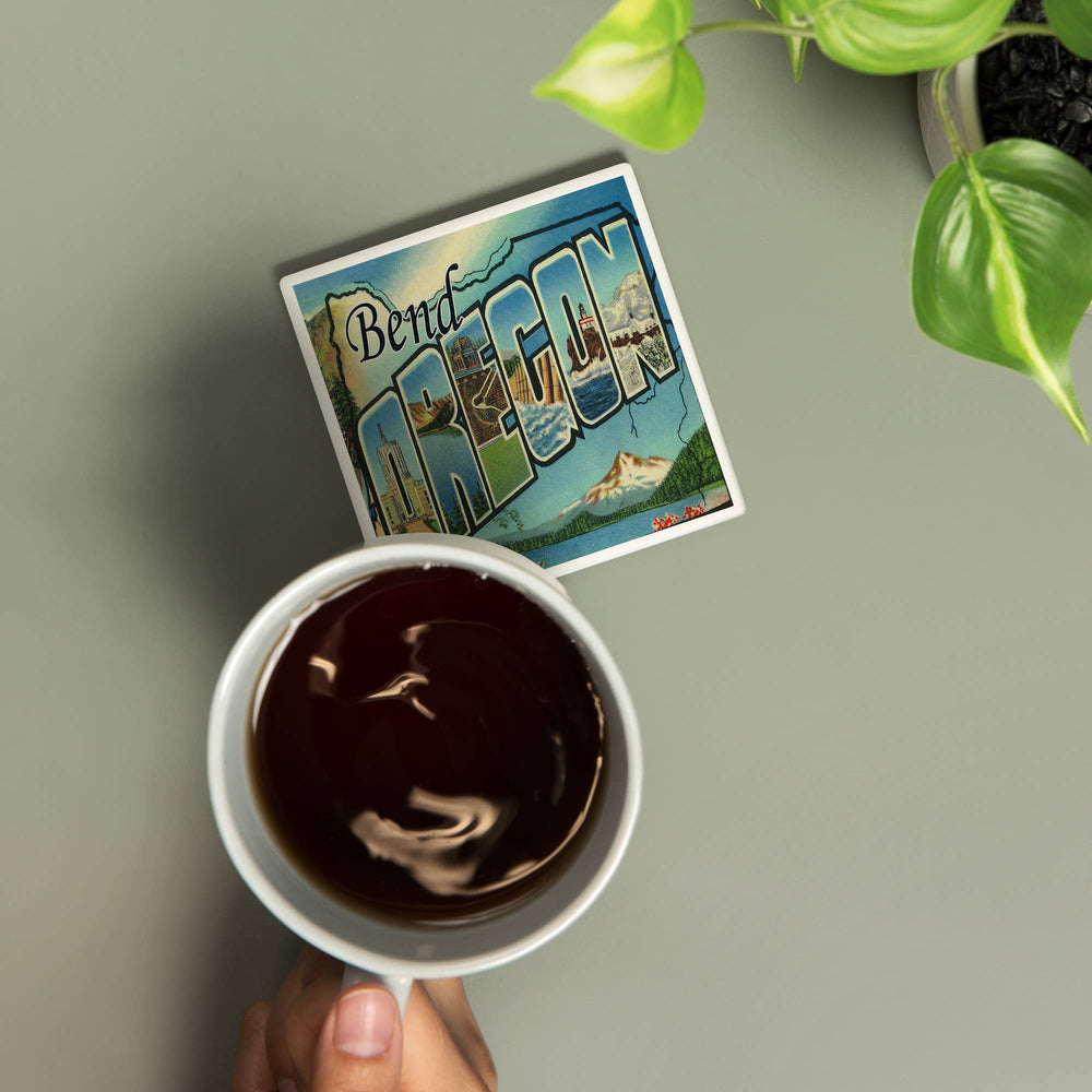 PNW Large Letter Scenes Coaster - Pac Nor Westy - 