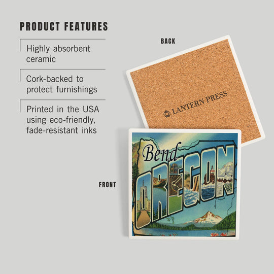PNW Large Letter Scenes Coaster - Pac Nor Westy - 