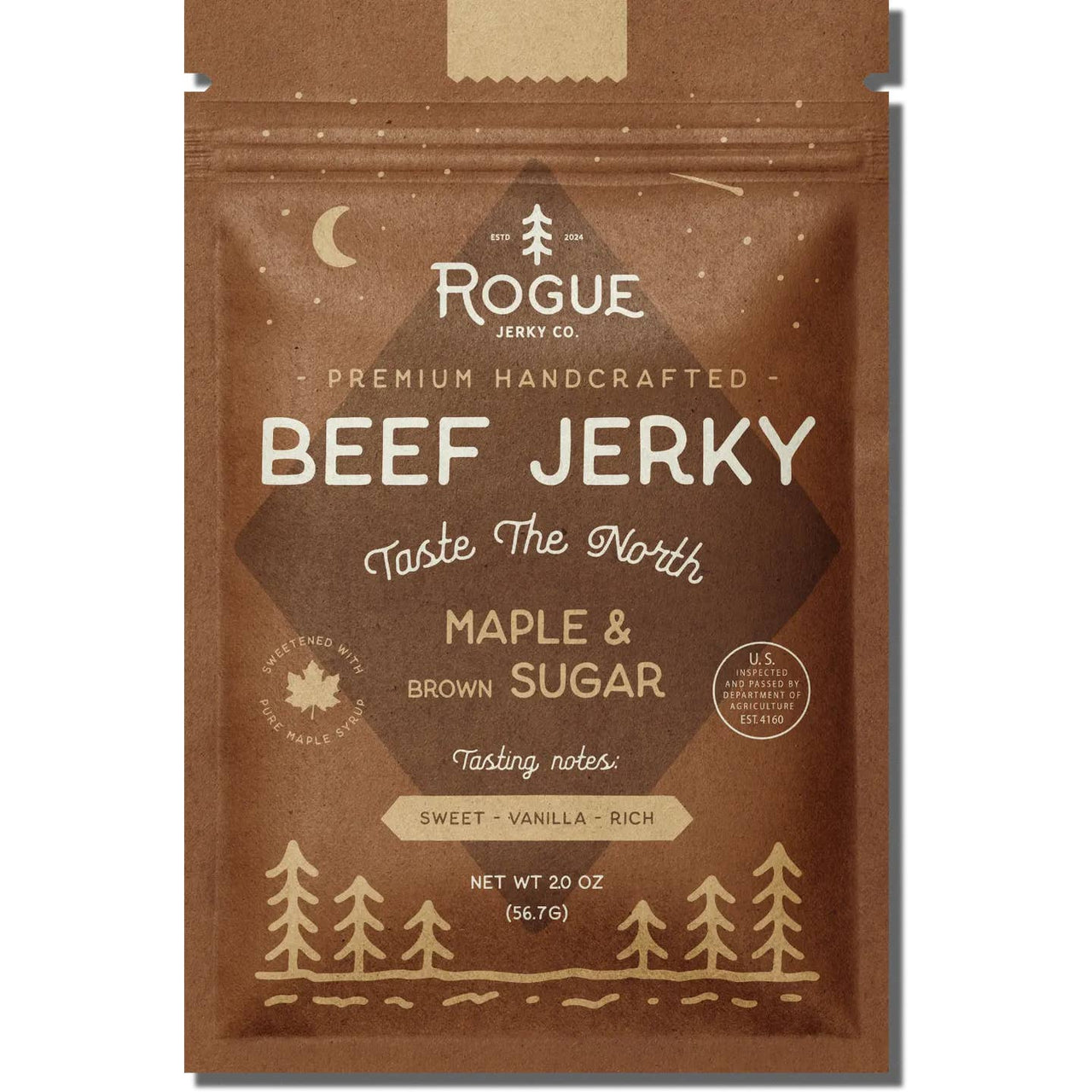 PNW Maple & Brown Sugar Beef Jerky - Pac Nor Westy - 