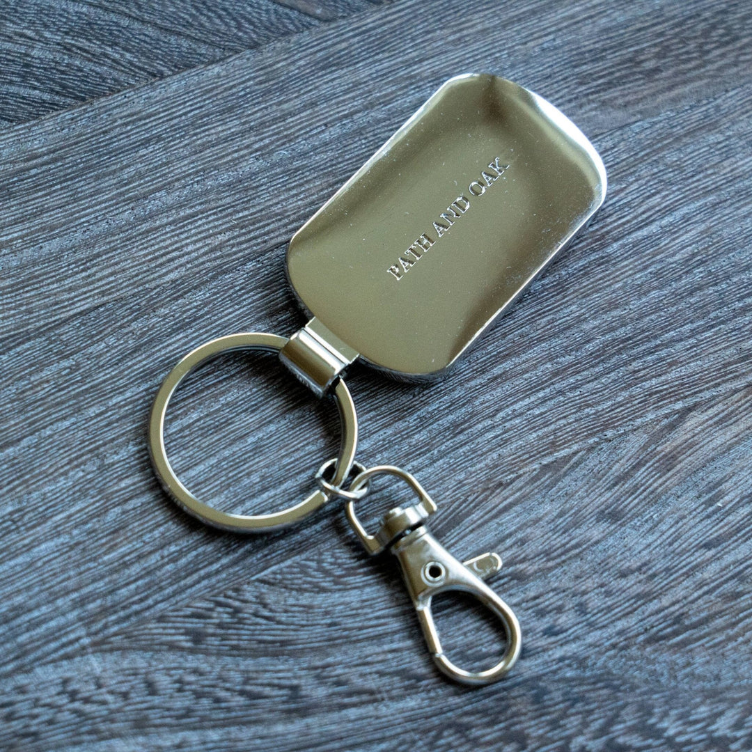 PNW Monstera Leaf Wood and Metal Keychain - Pac Nor Westy - 
