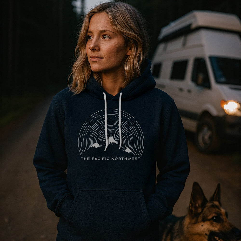 PNW Mountain Stars Hoodie - Pac Nor Westy - 