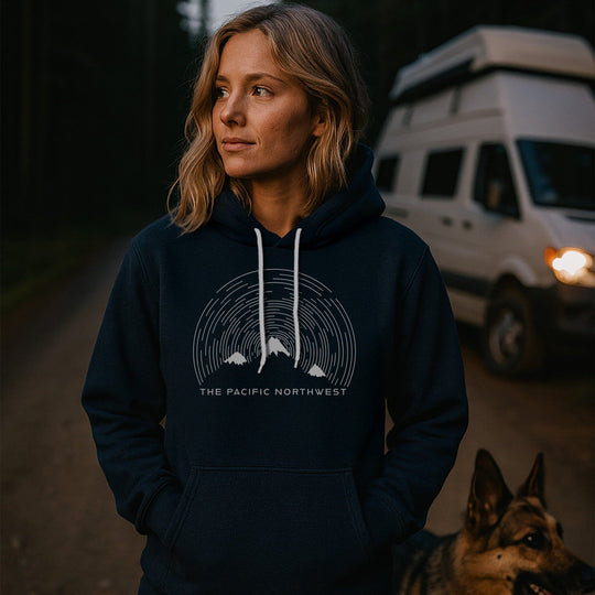 PNW Mountain Stars Hoodie - Pac Nor Westy - 