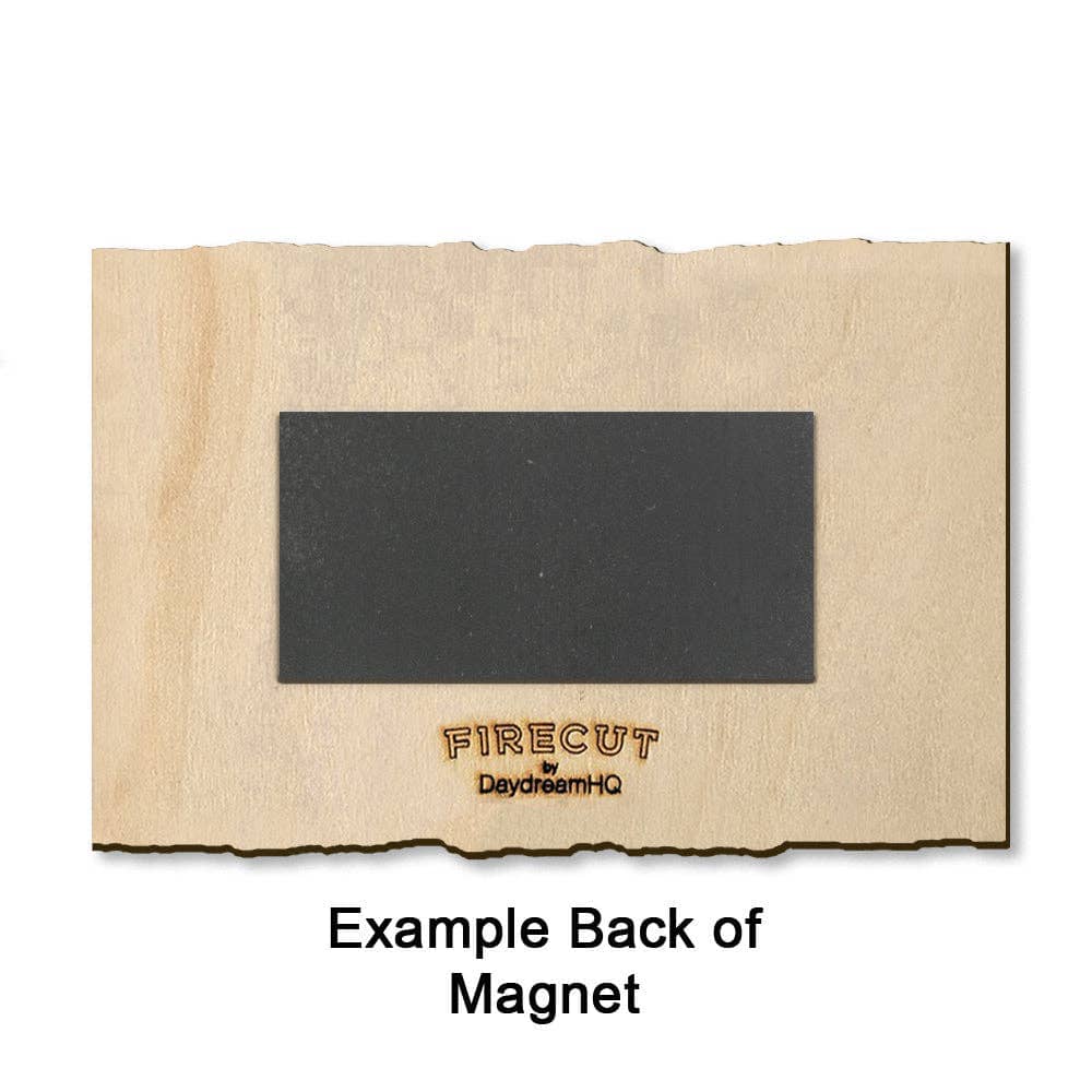 PNW Oregon State Flag - Live Edge: Live Edge Magnet (5pk // $2.80ea) - Pac Nor Westy - 