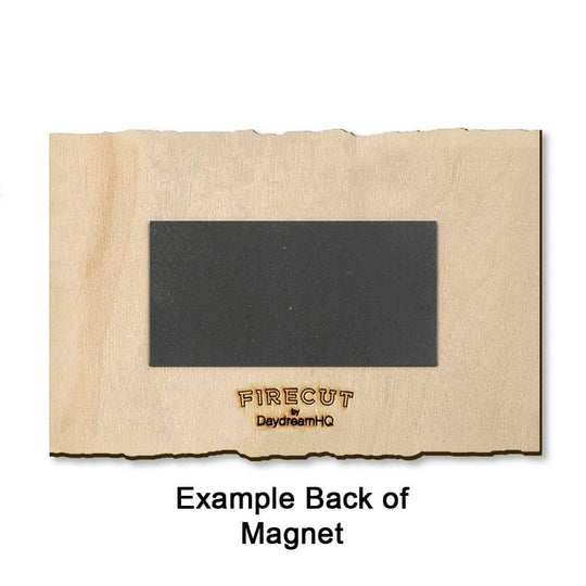 PNW Oregon State Flag - Live Edge: Live Edge Magnet (5pk // $2.80ea) - Pac Nor Westy - 
