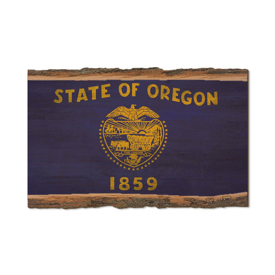 PNW Oregon State Flag - Live Edge: Live Edge Magnet (5pk // $2.80ea) - Pac Nor Westy - 