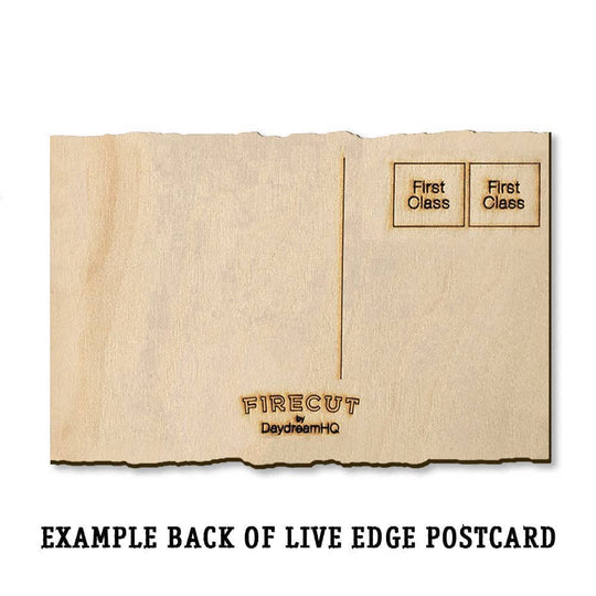 PNW Oregon State Flag - Live Edge: Live Edge Postcard (5pk // $2.80ea) - Pac Nor Westy - 