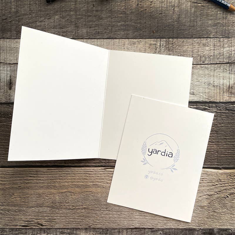 PNW Pet Sympathy Card - Watercolor Greeting Card - Pac Nor Westy - 