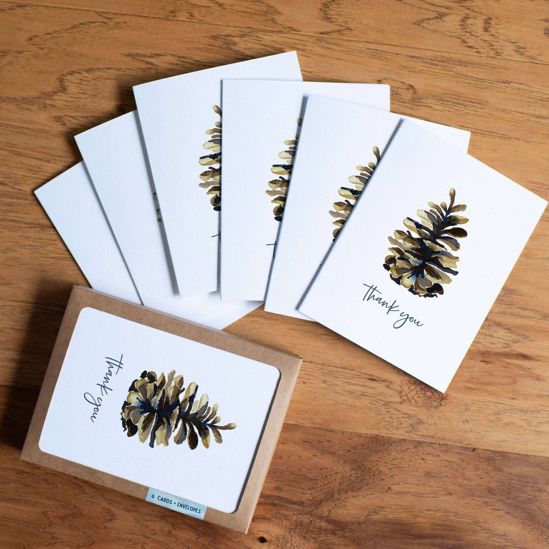 PNW Pinecone Thank You Card - Pac Nor Westy - 