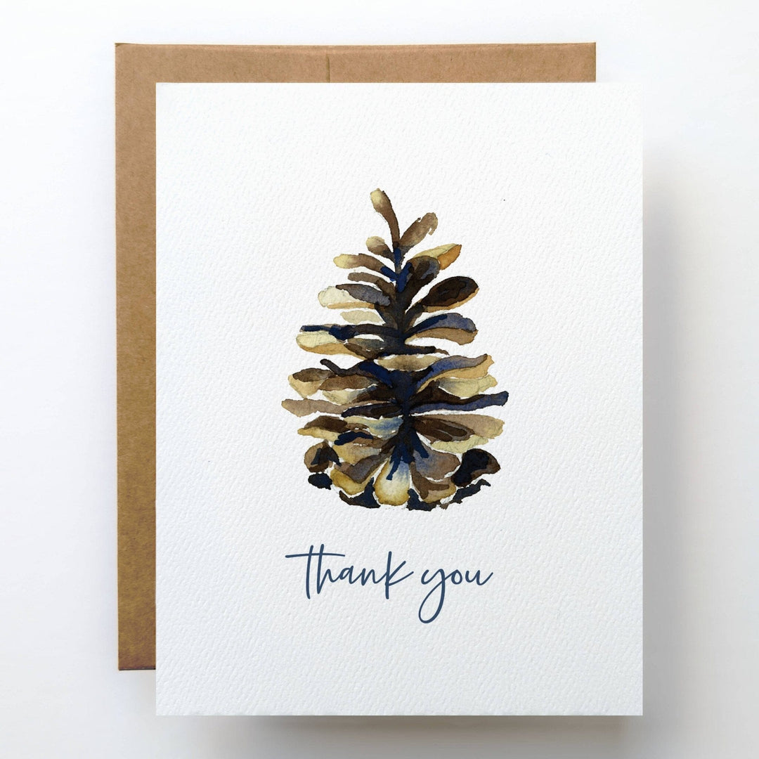 PNW Pinecone Thank You Card - Pac Nor Westy - 