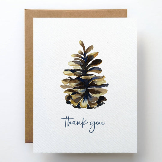 PNW Pinecone Thank You Card - Pac Nor Westy - 