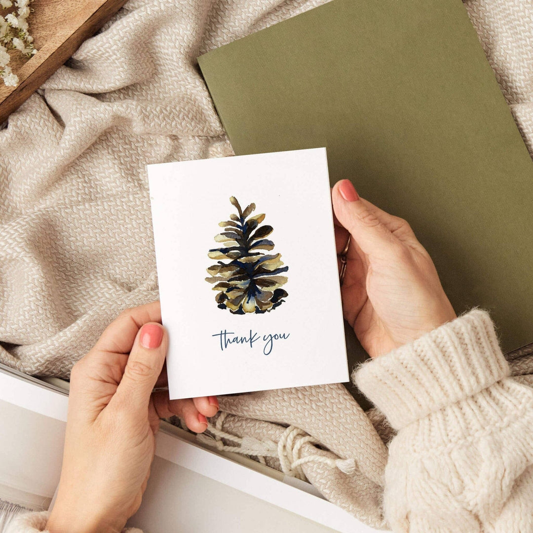PNW Pinecone Thank You Card - Pac Nor Westy - 