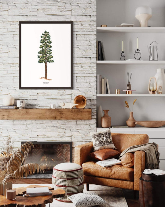 PNW Ponderosa Pine Evergreen Tree | Watercolor Art Print: 11"x14" - Pac Nor Westy - 