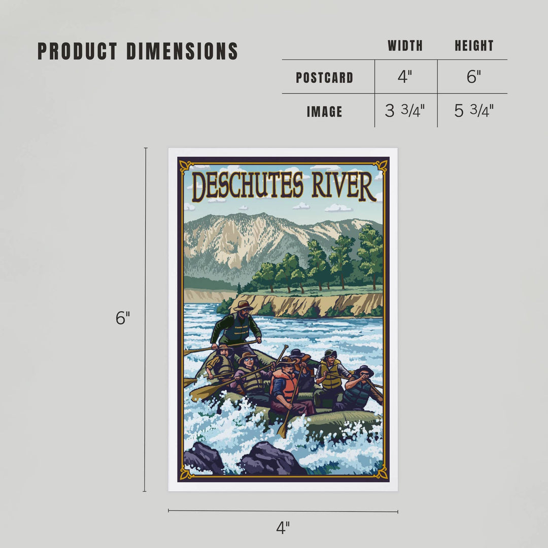 PNW PREMIUM POSTCARDS Bend, Oregon, Deschutes River Rafting - Pac Nor Westy - 