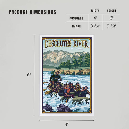 PNW PREMIUM POSTCARDS Bend, Oregon, Deschutes River Rafting - Pac Nor Westy - 