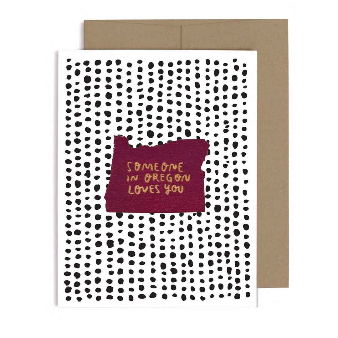 PNW Someone in Oregon Loves You Magnet w/Card: Natural - Pac Nor Westy - 