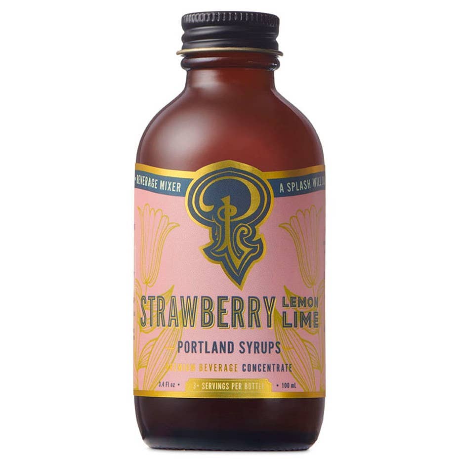 PNW Strawberry Lemon Lime Syrup - 3.4 oz - Pac Nor Westy - 