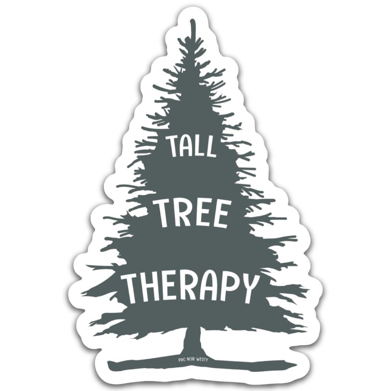 PNW Tall Tree Therapy Sticker - Pac Nor Westy - 