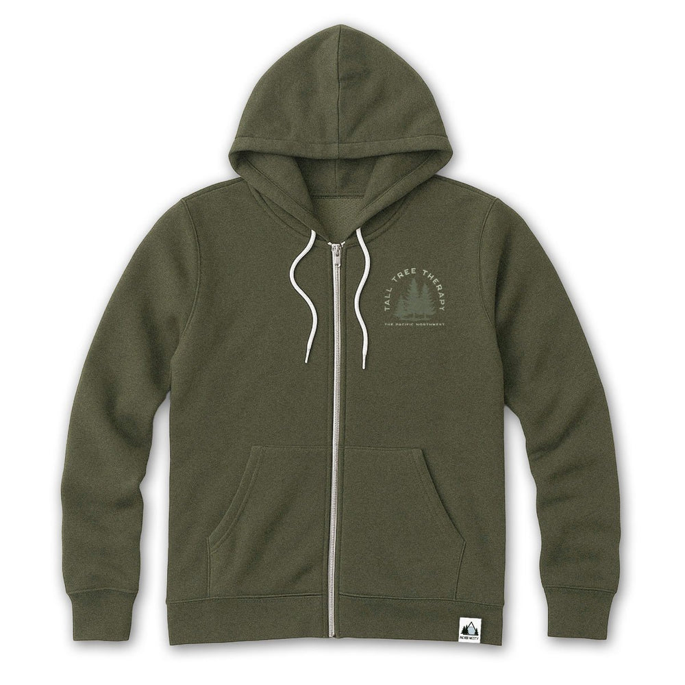 PNW Tall Tree Therapy Zip Hoodie - Pac Nor Westy - 