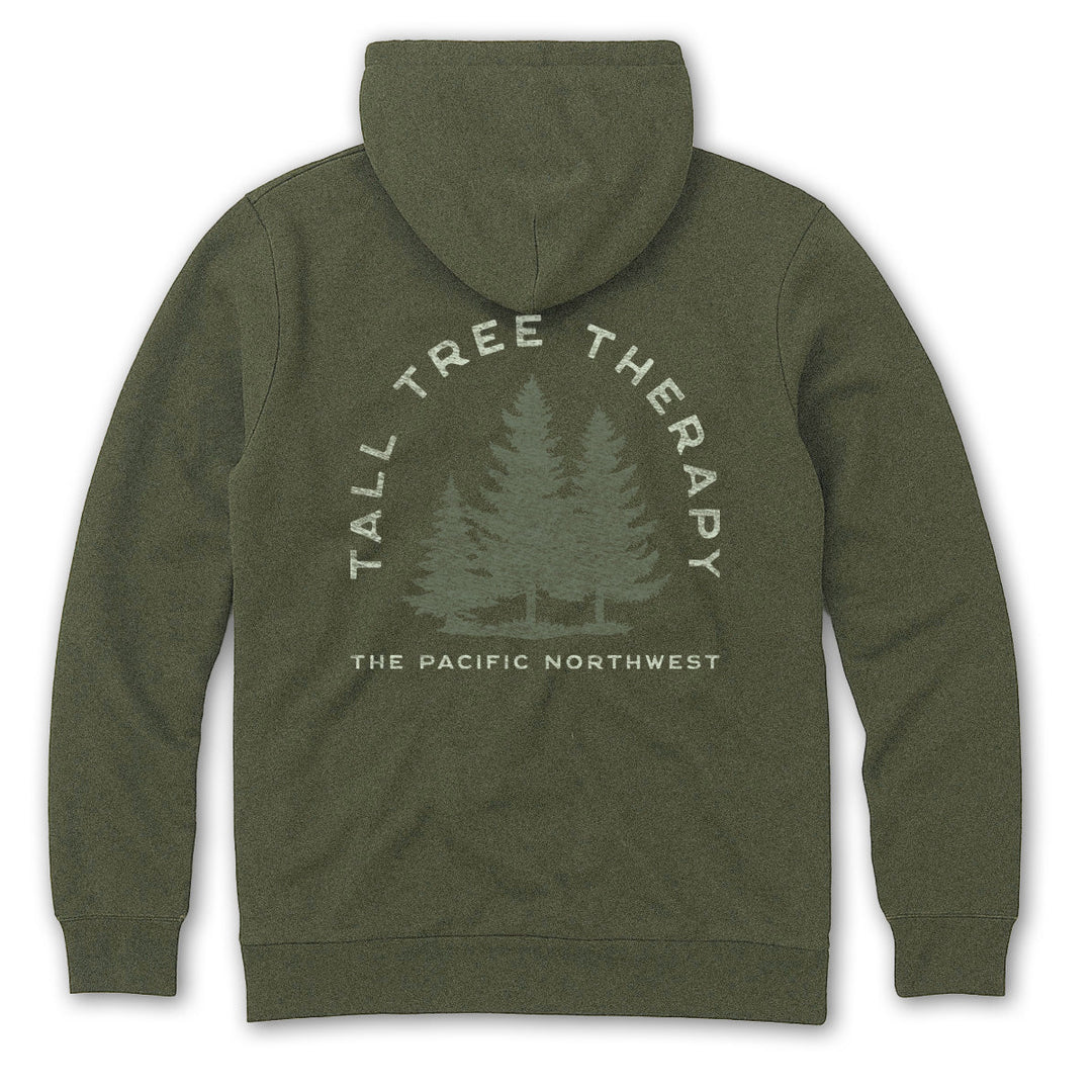PNW Tall Tree Therapy Zip Hoodie - Pac Nor Westy - 